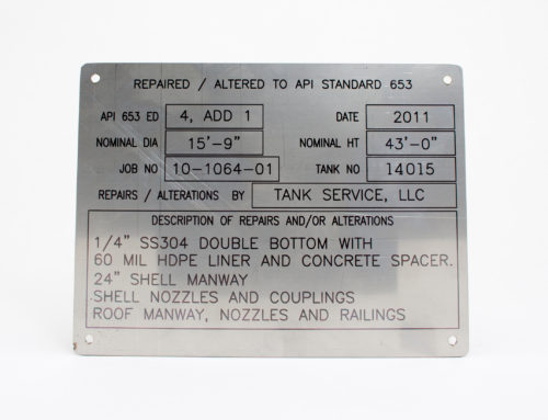 Stainless Steel Identification Plate