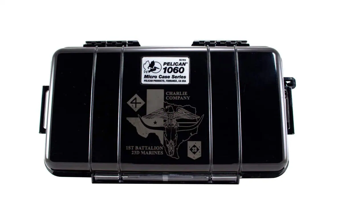 Laser marking of a plastic Pelican Case