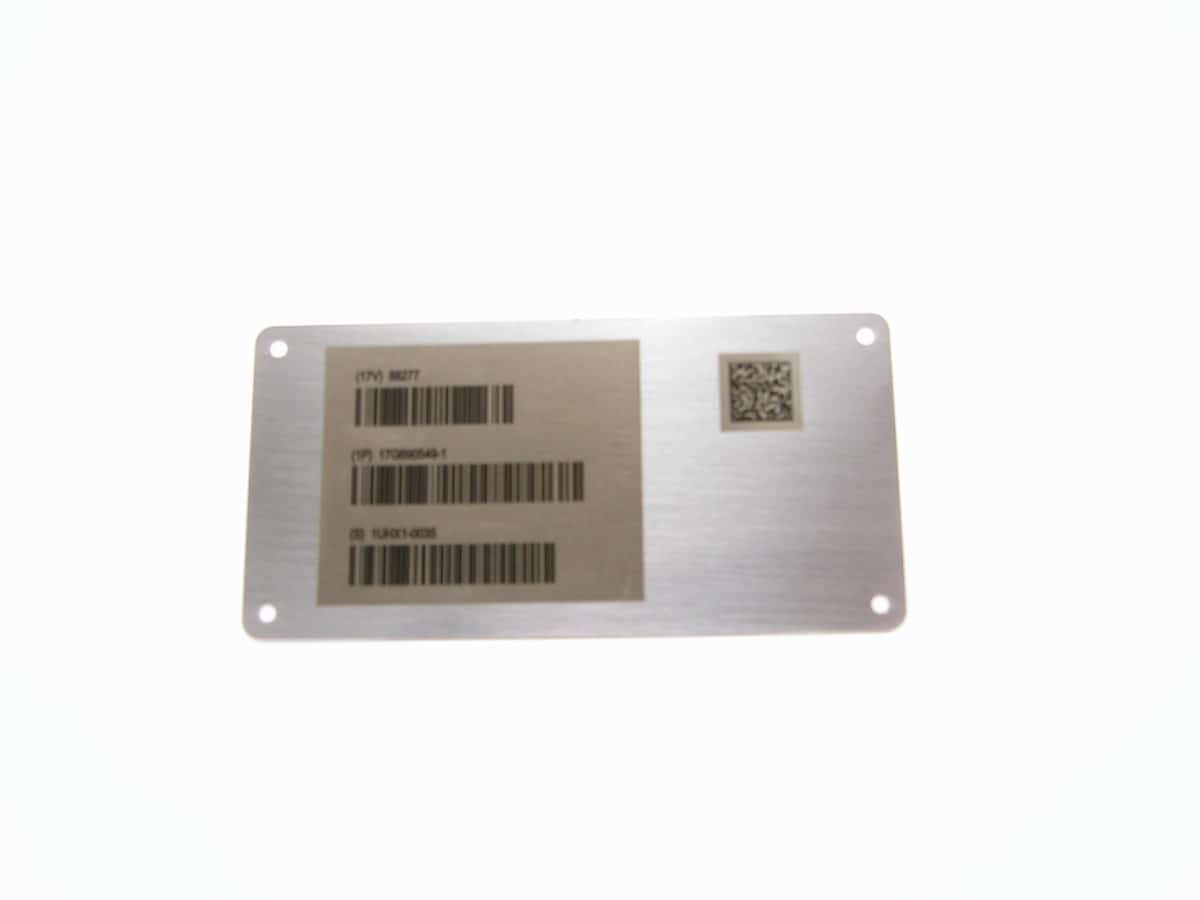 Stainless Steel UID Identification Plate/Label