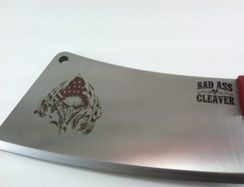 Laser Engraved Cleaver