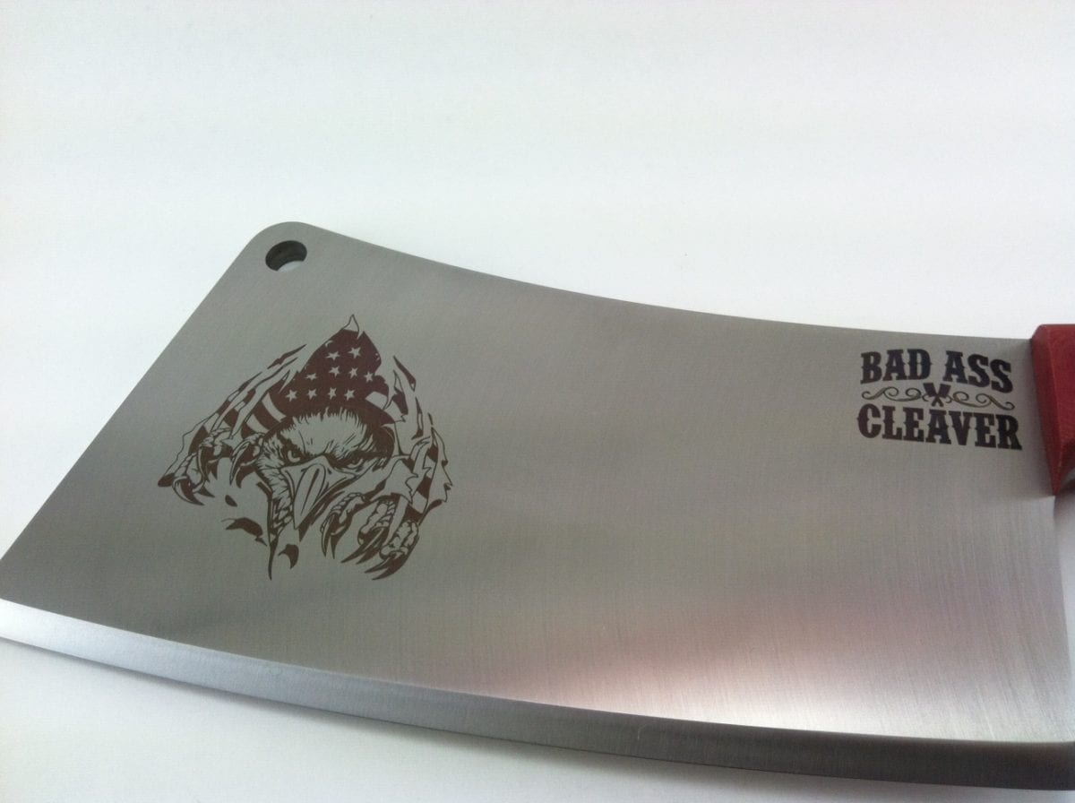 Laser engraving, laser etching and laser marking knives and other kitchen tools by Accubeam Laser Marking in Florida.