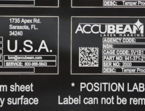 Laser Engraving TESA Labels & Tape