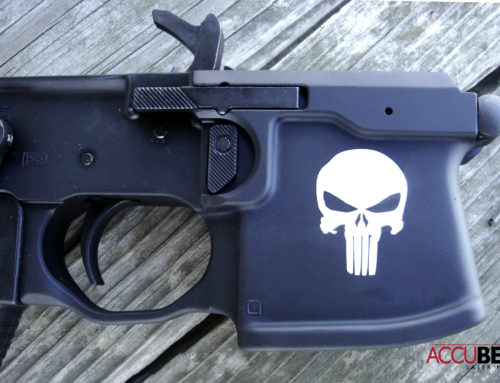 Laser Engraving AR Lower Punisher Skull