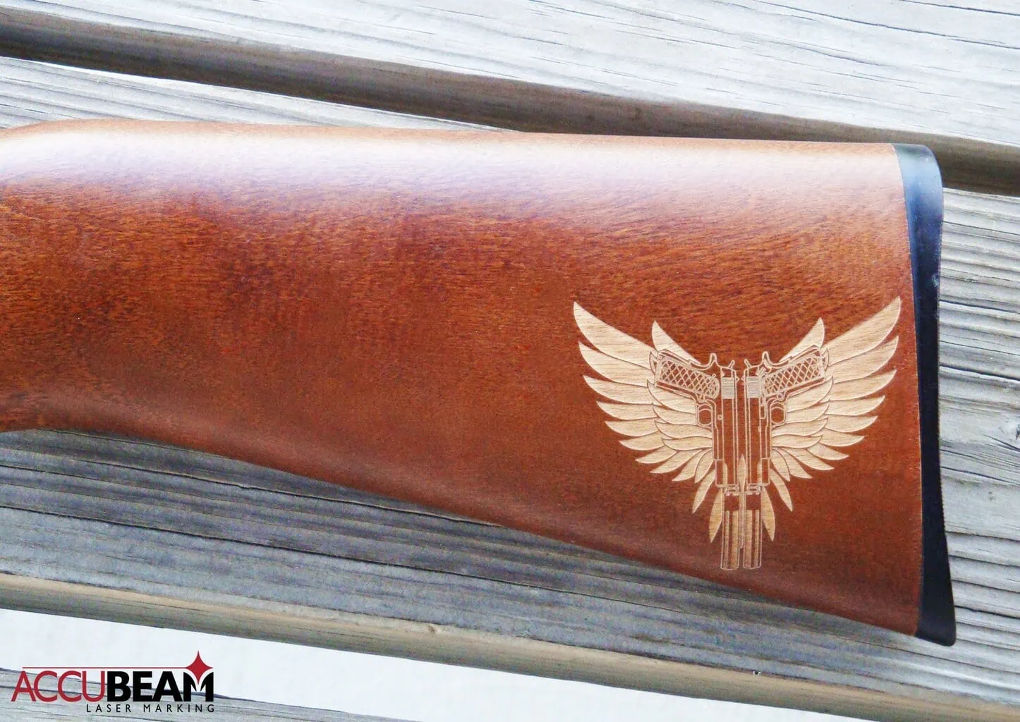 Wood Engraving Quick Draw Defense Logo