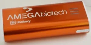 Jackery Power Charger Laser Engraved By Accubeam Laser Marking in Sarasota Florida.