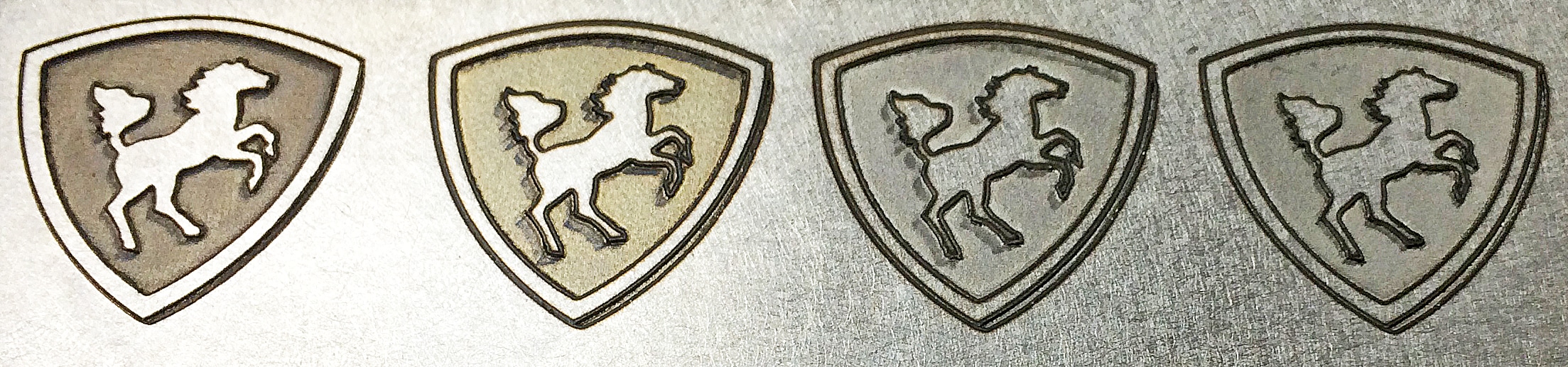 Deep Laser Engraving Logos on stainless steel