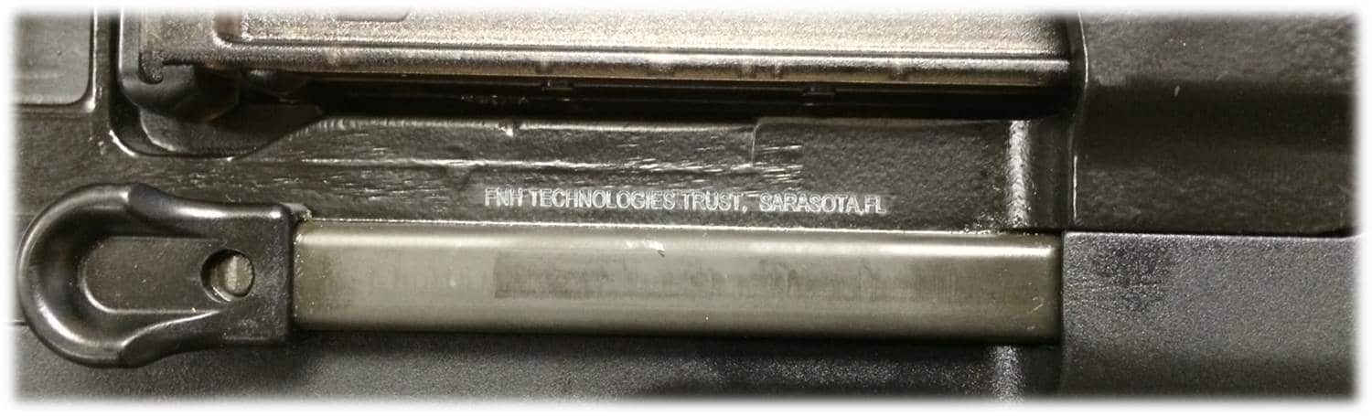 Laser Engraved NFA, Class 3, Title II SBR Firearm with owner trust information
