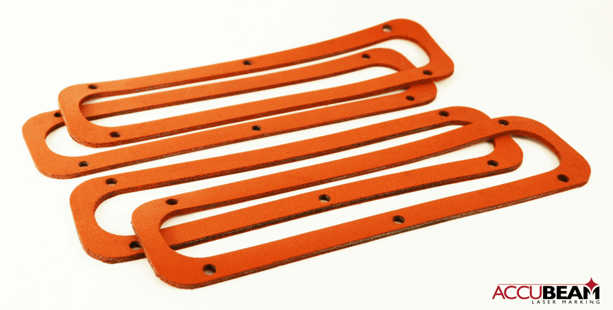 Laser cutting closed cell silicone sponge sheets into gaskets