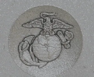 3D Engraved Marine Corp Eagle Globe Anchor