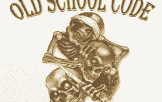 Photo Engraved Old School Code