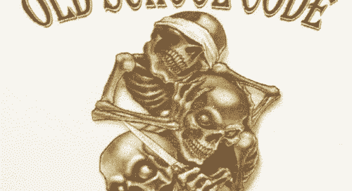 Photo Engraved Old School Code