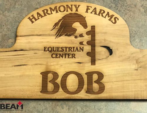 Laser Cut & Engraved Wood Sign