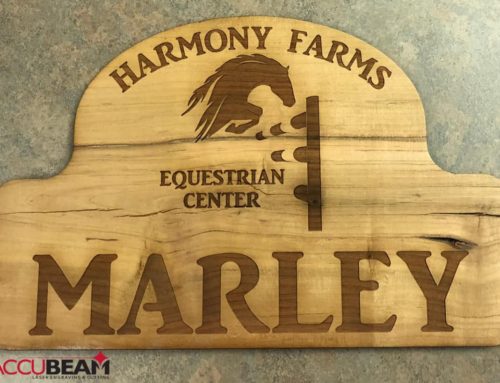 Laser Cut and Engraved Wood Signage