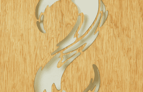 Laser Cut Wood - Wave
