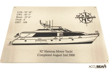 Laser Cut and Engraved 304 Stainless Steel